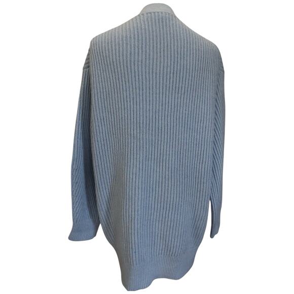 J.Crew Ribbed Chunky Knit V-Neck Cotton Blend Cardigan Size S - Picture 8 of 13